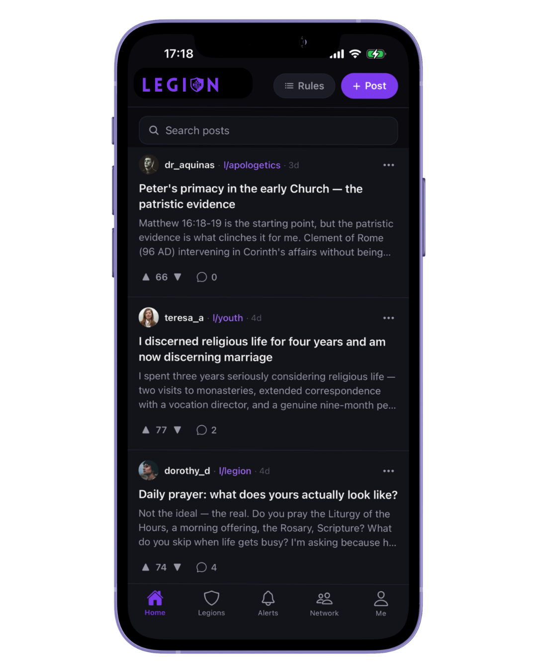 Legion feed